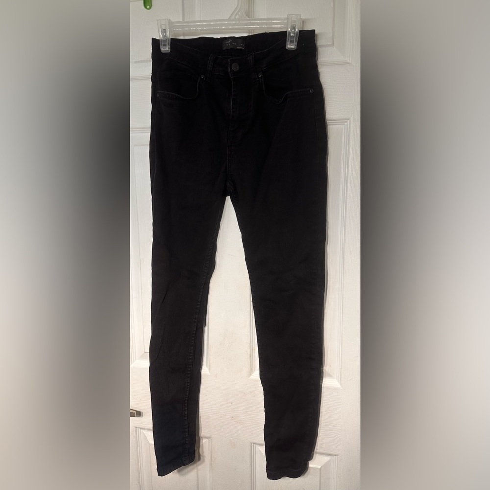 Zara Black High-Rise Skinny Jeans
